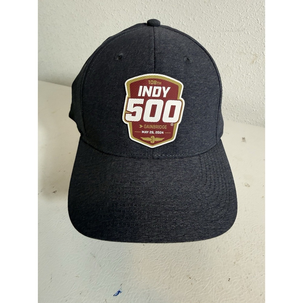 2024 Indianapolis 108th Indy 500 Gainbridge Hat Cap Black Adjustable Strap New
